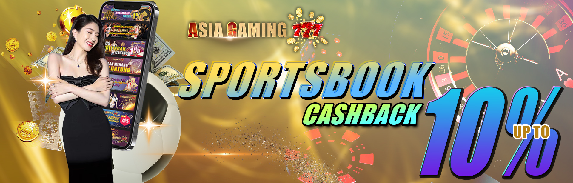 BONUS MINGGUAN CASHBACK SPORTBOOK UP TO 10%