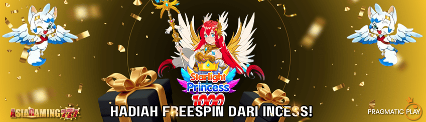 (GRATIS) Hadiah Freespin 12x di PRAGMATIC (Starlight Princess™ 1000)